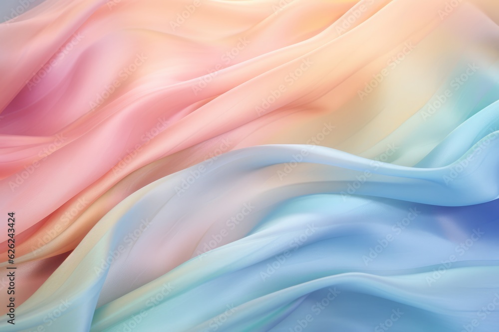 Poster abstract soft colorful swirl wave background. flow liquid lines design element. light pastel colors.