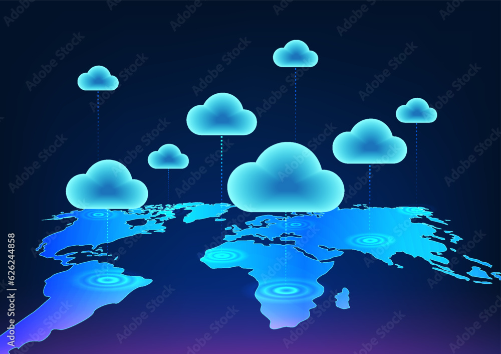 Poster cloud technology is a technology for storing data over a secure internet network. it is also a techn