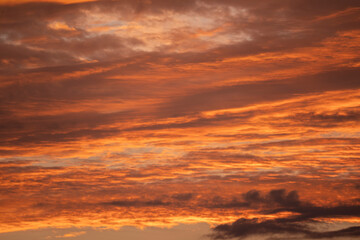 岩国市通津の朝焼け