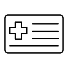 Clinical Certificate Line Icon