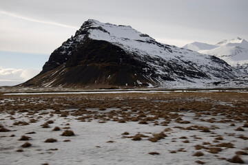 snow covered mountains - Iceland