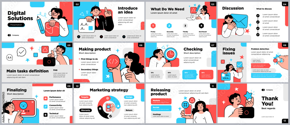 Poster presentation and slide layout background. design template with business people. use for business ann