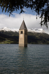 church in the lake, Reschensee, Tirol