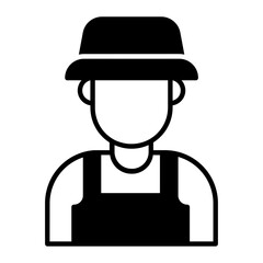 Farmer Glyph Icon
