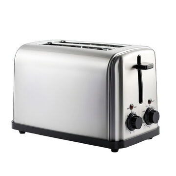 A white toaster on a clean background