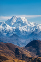 Breathtaking View of Mountains in the Himalayas AI generated