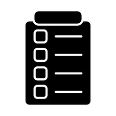 Clipboard Glyph Icon