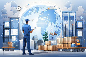 real-time delivery tracking system for customers to monitor the progress and estimated arrival time of their packages Generative AI