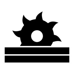 Circular Saw Glyph Icon