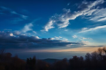 Fototapeta na wymiar cloudscape made by midjeorney