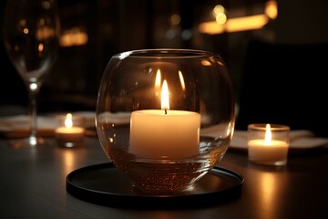candles in the dark made by midjeorney
