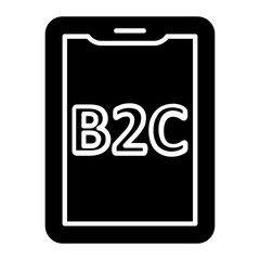 B2C Check Glyph Icon