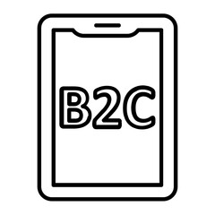 B2C Check Line Icon