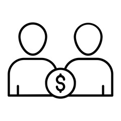 Cooperation Line Icon