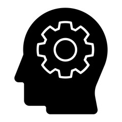 Thought Processes Glyph Icon