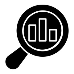 Market Analysis Glyph Icon