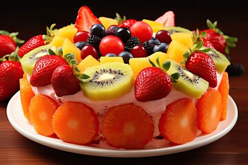 cake with fruits 