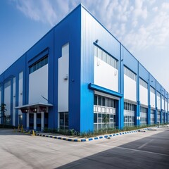 Fototapeta na wymiar A modern factory building