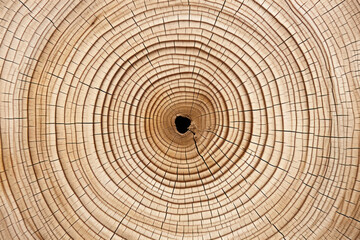 Saw cut of a large tree with rings of age.