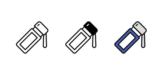 Thermos icon design with white background stock illustration