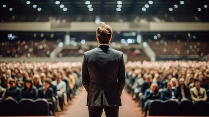 A man giving a speech
