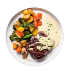  Top view of Filet Mignon with Bearnaise Sauce Tender © PixelXpert
