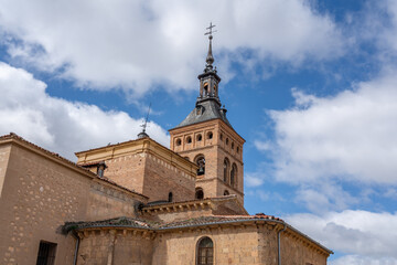 Fototapeta na wymiar Church of San Martin Tower - Segovia, Spain