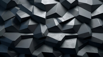Abstract black wall background. Modern design. Generative AI