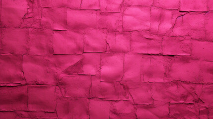 Pink grunge wall background, banner. Copy space. Generative AI