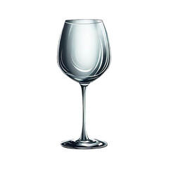 wine glass - illustration png remove background, transparent background, Generative AI