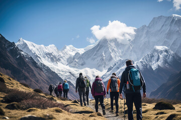 Fototapeta premium hiking in the mountains