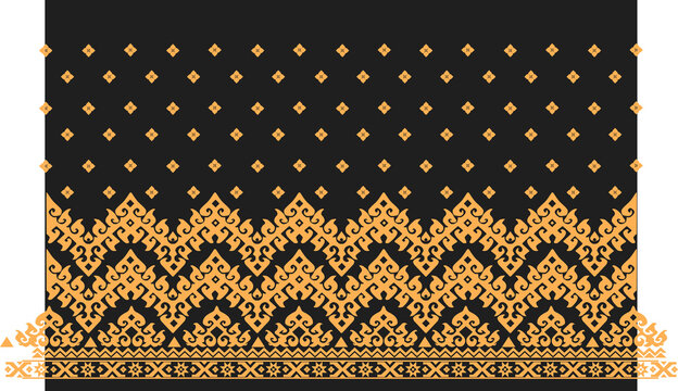 Indonesian cultural  batik tenun siku awan