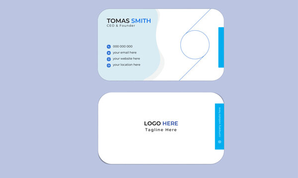 Editable Vector Business Card Design