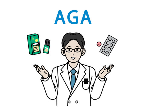 AGA治療について説明する医師