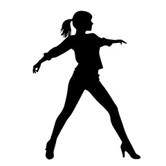dancer silhouette illustration 