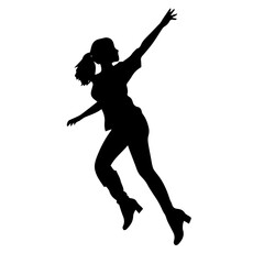 Fototapeta na wymiar dancer silhouette illustration 