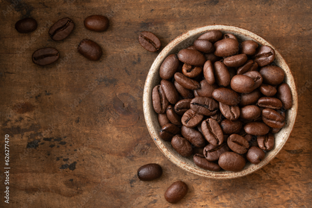 Wall mural Coffee Beans in a Bowl