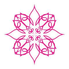 Mandala lotus teratai icon symbol