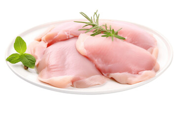 Isolated Raw Chicken Transparent Background. Generative AI
