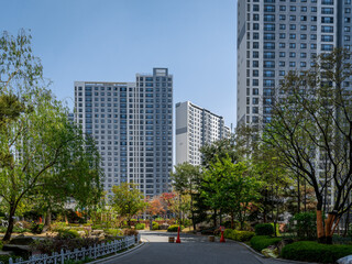 Fototapeta na wymiar Korea residential estates