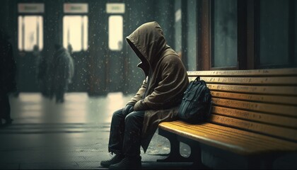 a loneliness life wallpaper absence of hope and faith generative ai