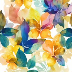 artistic watercolor texture floral background for bouquet decor generative ai