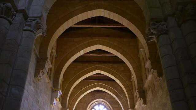 Surroundings of the Monastery of Santa Cristina de Ribas de Sil. Ribeira Sacra. Ourense. Galicia. Spain. Europe