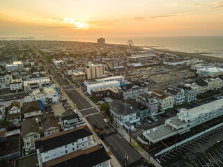Aerial Drone of Ocean City New Jersey Summer 2023