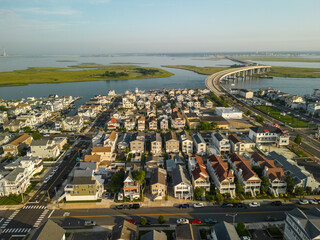 Aerial Drone of Ocean City New Jersey Summer 2023