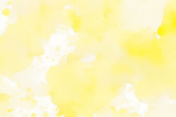 Obraz na płótnie Canvas Photo yellow watercolor texture background, generative ai