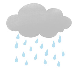 cloud and raining
