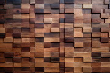 Wooden Squares Abstract Background