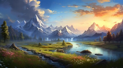 Fantasy Landscape Game Art
