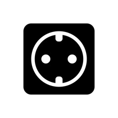 Power socket icon vector on trendy design